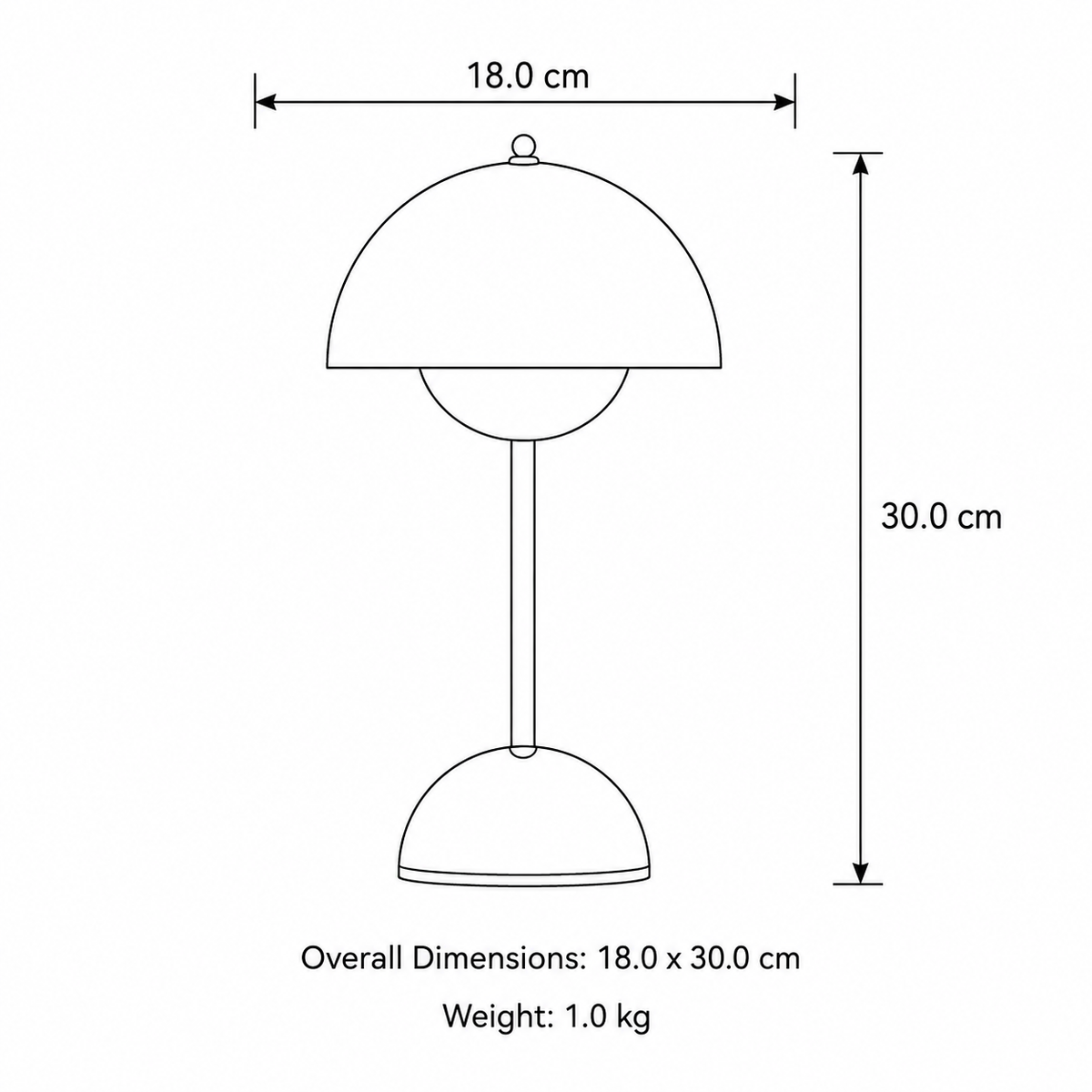 Scandinavian Designer Wireless Dimmable Table Lamp — product view 15