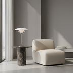 Scandinavian Glass Table Lamp with Minimalist LED Lighting — product view 14