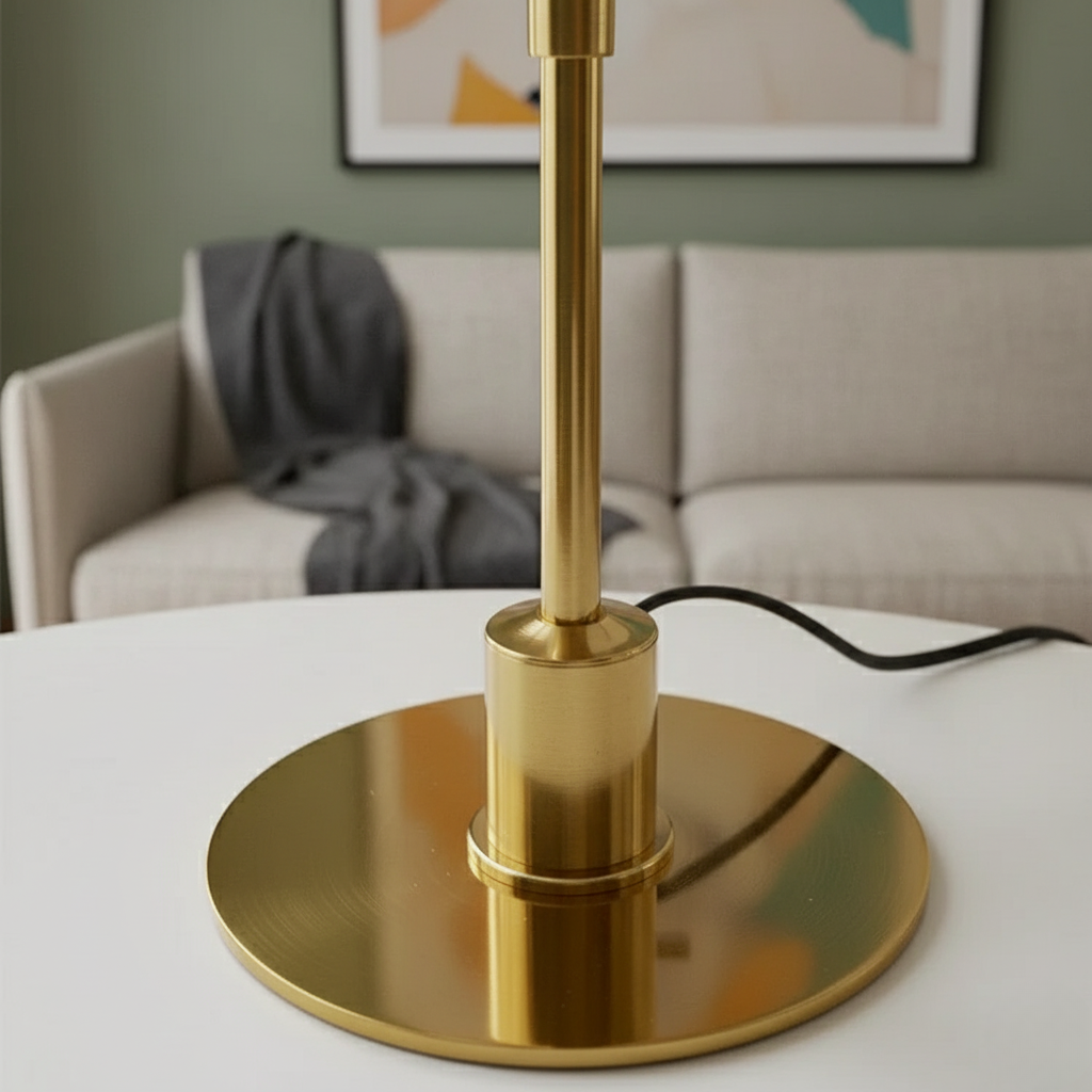 Scandinavian Glass Table Lamp with Minimalist LED Lighting — product view 20