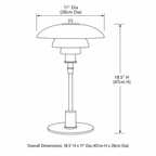 Scandinavian Glass Table Lamp with Minimalist LED Lighting — product view 21