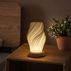 Wooden USB Table Lamp with Adjustable Brightness — product view 2