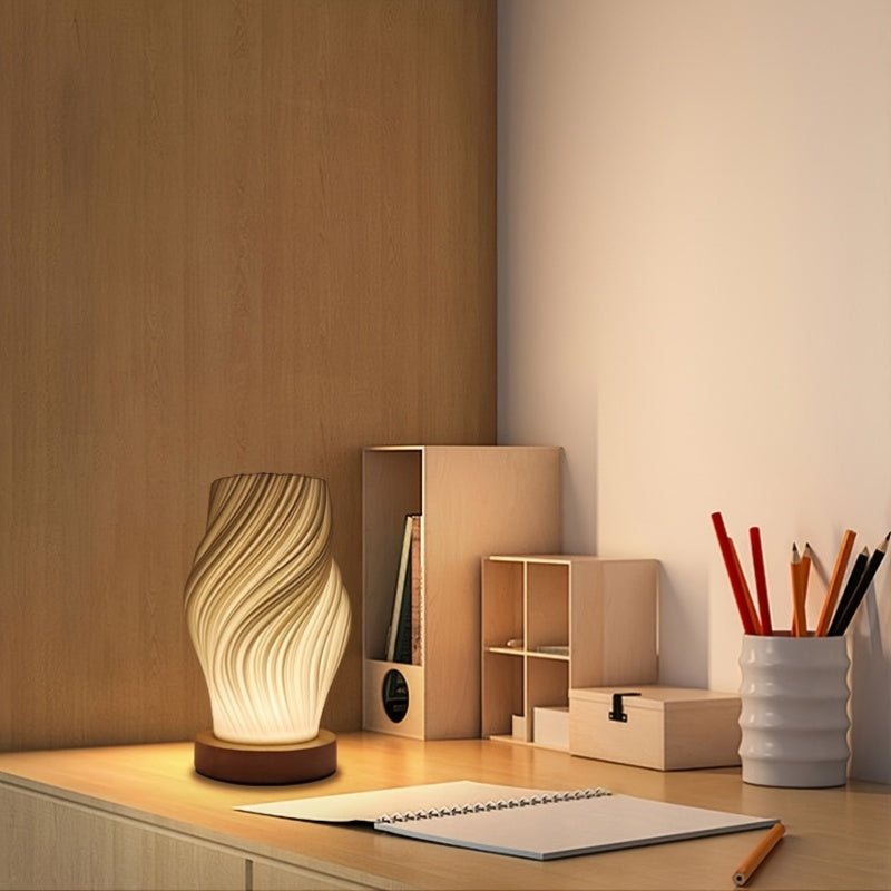 Wooden USB Table Lamp with Adjustable Brightness — product view 6