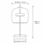 Stained Glass Table Lamp Gold Iron Base — product view 8