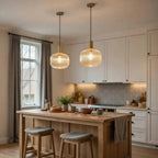 Retro Glass Wave Pendant Light — product view 2