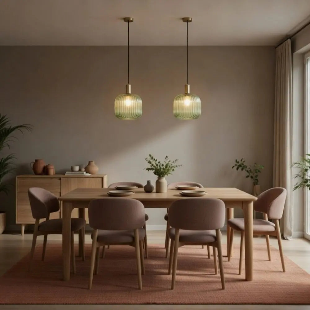 Retro Glass Wave Pendant Light — product view 3