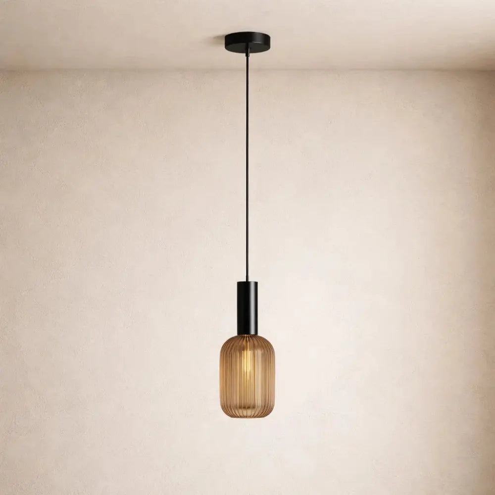 Retro Glass Wave Pendant Light — product view 4