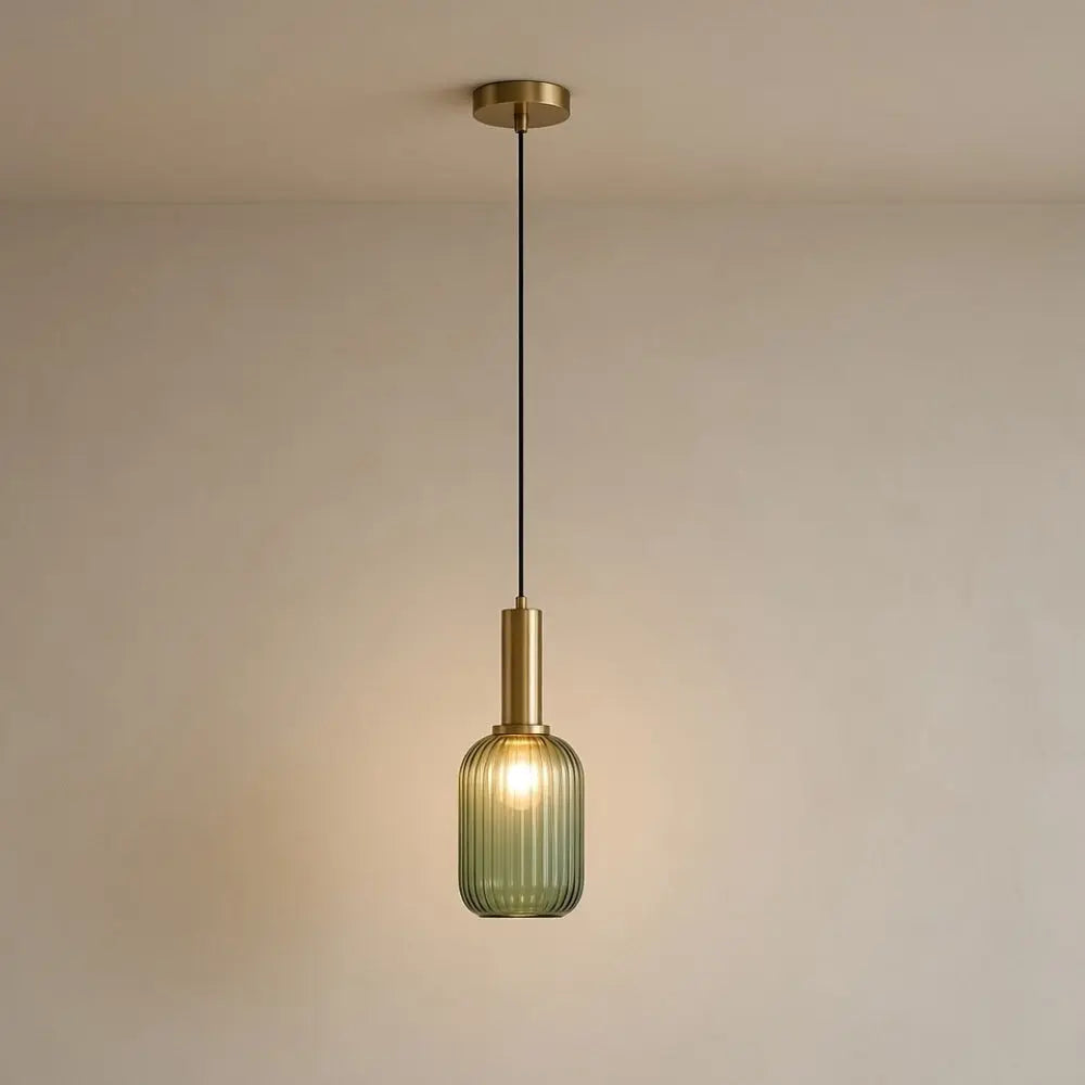 Retro Glass Wave Pendant Light — product view 8