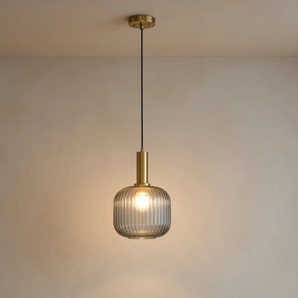 Retro Glass Wave Pendant Light — product view 15