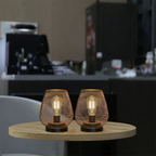 Wireless Rechargeable Metal Mesh Table Lamp Warm White LED — product view 5