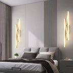 Modern Linear LED Wall Light – 2 Light Sconce — product view 3