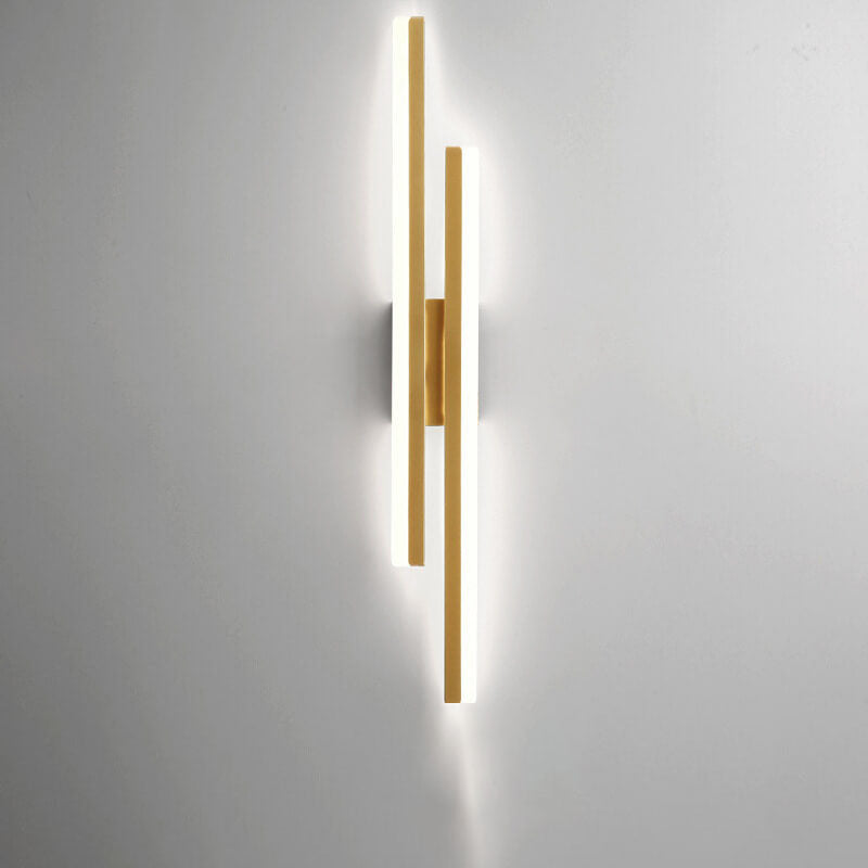 Modern Linear LED Wall Light – 2 Light Sconce — product view 17