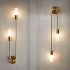Modern Gold Wall Lights with Warm LED Glow — product view 3