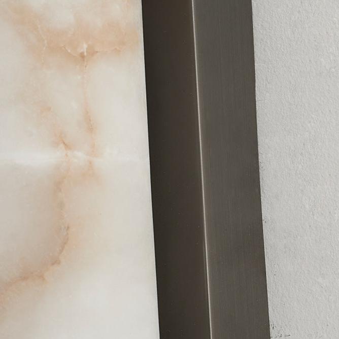 LED Wall Sconce with Marble Effect Shade — product view 9
