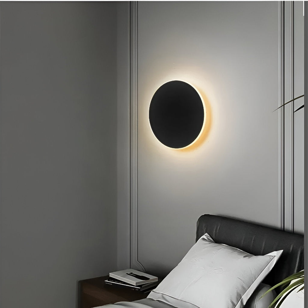 Modern Round LED Wall Light with Soft Backlight — product view 1