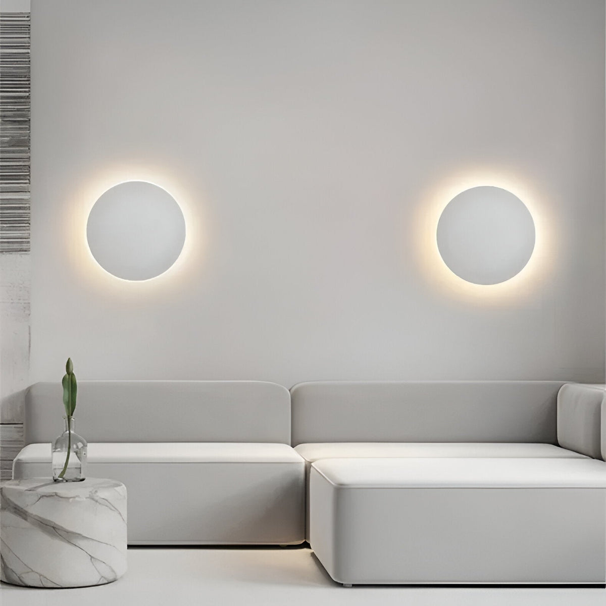Modern Round LED Wall Light with Soft Backlight — product view 7