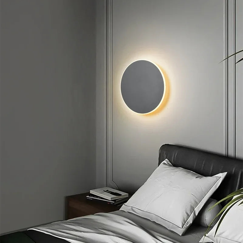 Modern Round LED Wall Light with Soft Backlight — product view 8