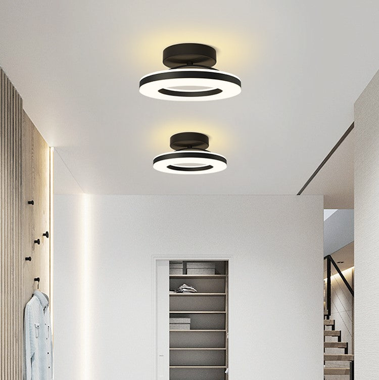 Modern LED Ceiling Light with Circular Ring Design — product view 1