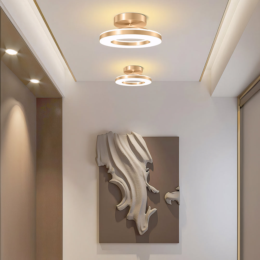 Modern LED Ceiling Light with Circular Ring Design — product view 2