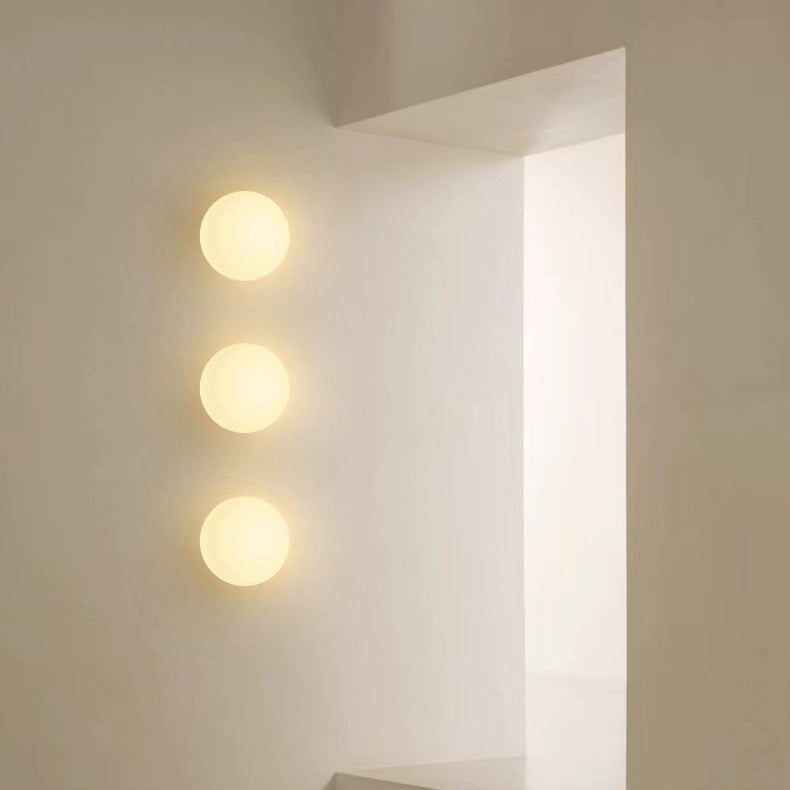 Minimalist Orb Glass Wall Sconce Lamp — product view 2
