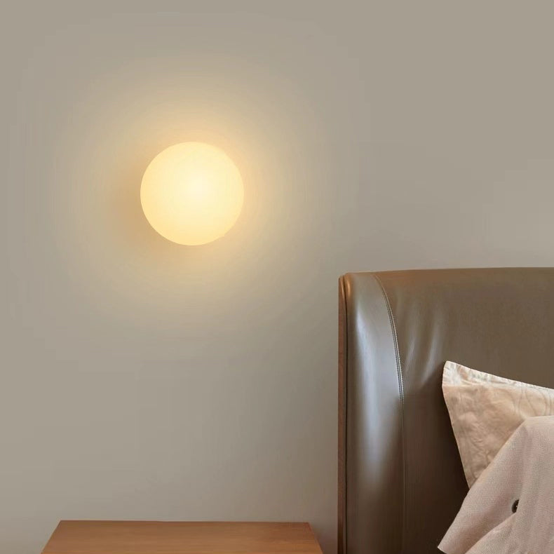 Minimalist Orb Glass Wall Sconce Lamp — product view 6