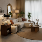 Modern Table Lamp Curved Chrome Metal Bedside Bauhaus Design — product view 3