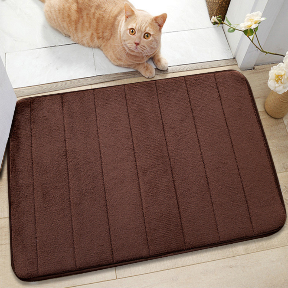 Non Slip Bath Mat Absorbent Quick Dry Microfiber Bathroom Rug — product view 1