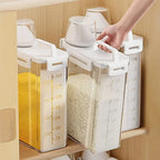 Airtight Food Storage Container 2.5L Rice Cereal Flour Dispenser Measuring Cup — product view 1