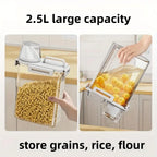 Airtight Food Storage Container 2.5L Rice Cereal Flour Dispenser Measuring Cup — product view 5