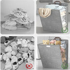 Wall Mounted Laundry Hamper Foldable Adhesive Clothes Basket — product view 3