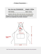 Canvas Apron Unisex Chef Kitchen Workwear Pockets Adjustable Fit — product view 13