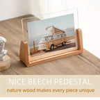 Minimalist Photo Frame Modern Acrylic Wood Tabletop Display — product view 11