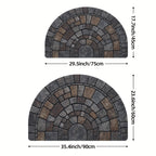 Half-Circle Mosaic Door Mat | Indoor & Outdoor Use — product view 4
