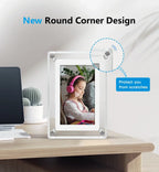 Digital Photo Frame Acrylic Portable IPS Display Rechargeable Battery — product view 4