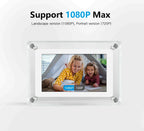 Digital Photo Frame Acrylic Portable IPS Display Rechargeable Battery — product view 5