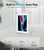 Digital Photo Frame Acrylic Portable IPS Display Rechargeable Battery — product view 8
