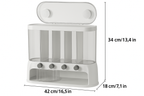 Airtight Grain Storage Container Multi Compartment Pantry Organizer Dry Food Dispenser — product view 5