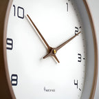 Minimalist Wall Clock Wood Frame Nordic Scandinavian Silent Quartz — product view 4