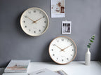 Minimalist Wall Clock Wood Frame Nordic Scandinavian Silent Quartz — product view 5