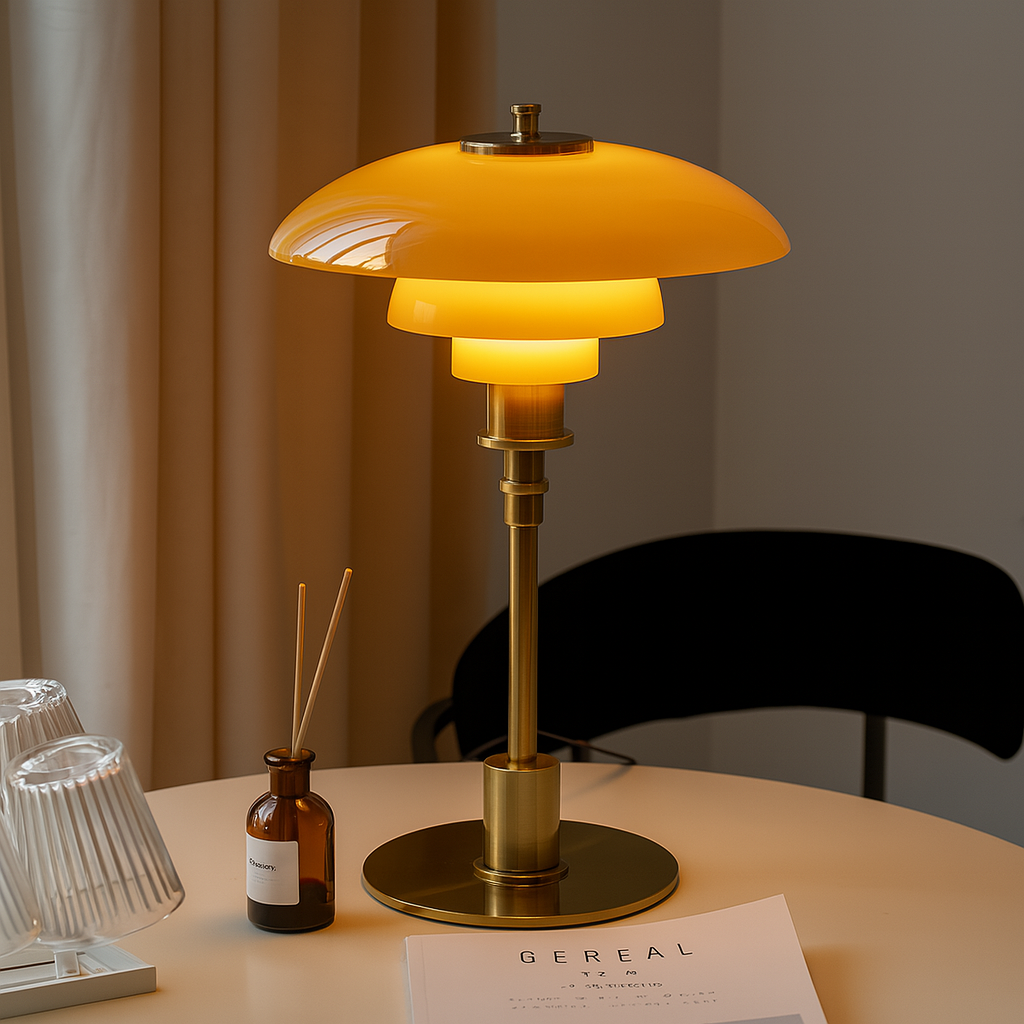 Scandinavian Table Lamp Minimalist LED Bedside Warm Light — product view 1