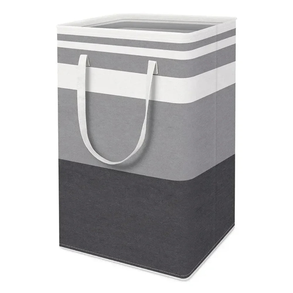 75L Waterproof Laundry Basket | Foldable Fabric Clothes Hamper with Handles — product view 7