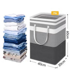 75L Waterproof Laundry Basket | Foldable Fabric Clothes Hamper with Handles — product view 9