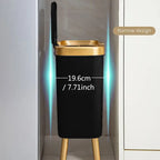 Kitchen Trash Can Lid 15L Slim Modern Odor Sealing Elevated Legs — product view 12
