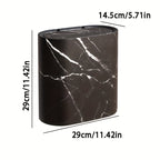 Bathroom Trash Can Lid Marble Modern Small Kitchen Bin — product view 4