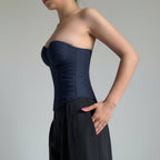 Strapless Corset Top Boned Bustier Crop Going Out Tube Top — product view 3