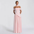 Backless Maxi Dress High Slit Strapless Bodycon Evening Gown — product view 3