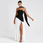 Long Sleeve Bodycon Midi Dress Ruched Slim Fit Fall Winter Party Dress — product view 1