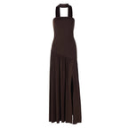 Long Sleeve Bodycon Midi Dress Ruched Slim Fit Fall Winter Party Dress — product view 5