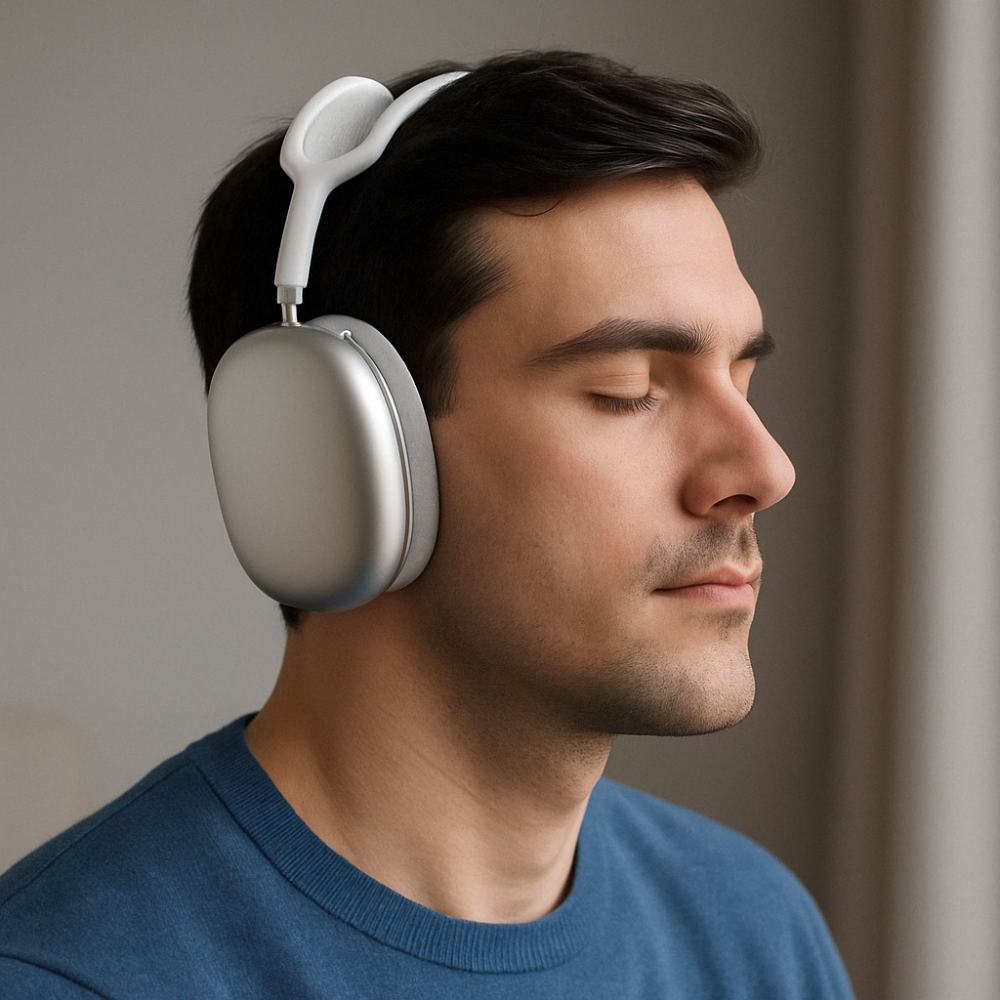 Wireless Over-Ear Headphones Bluetooth Noise Cancelling Microphone — product view 4