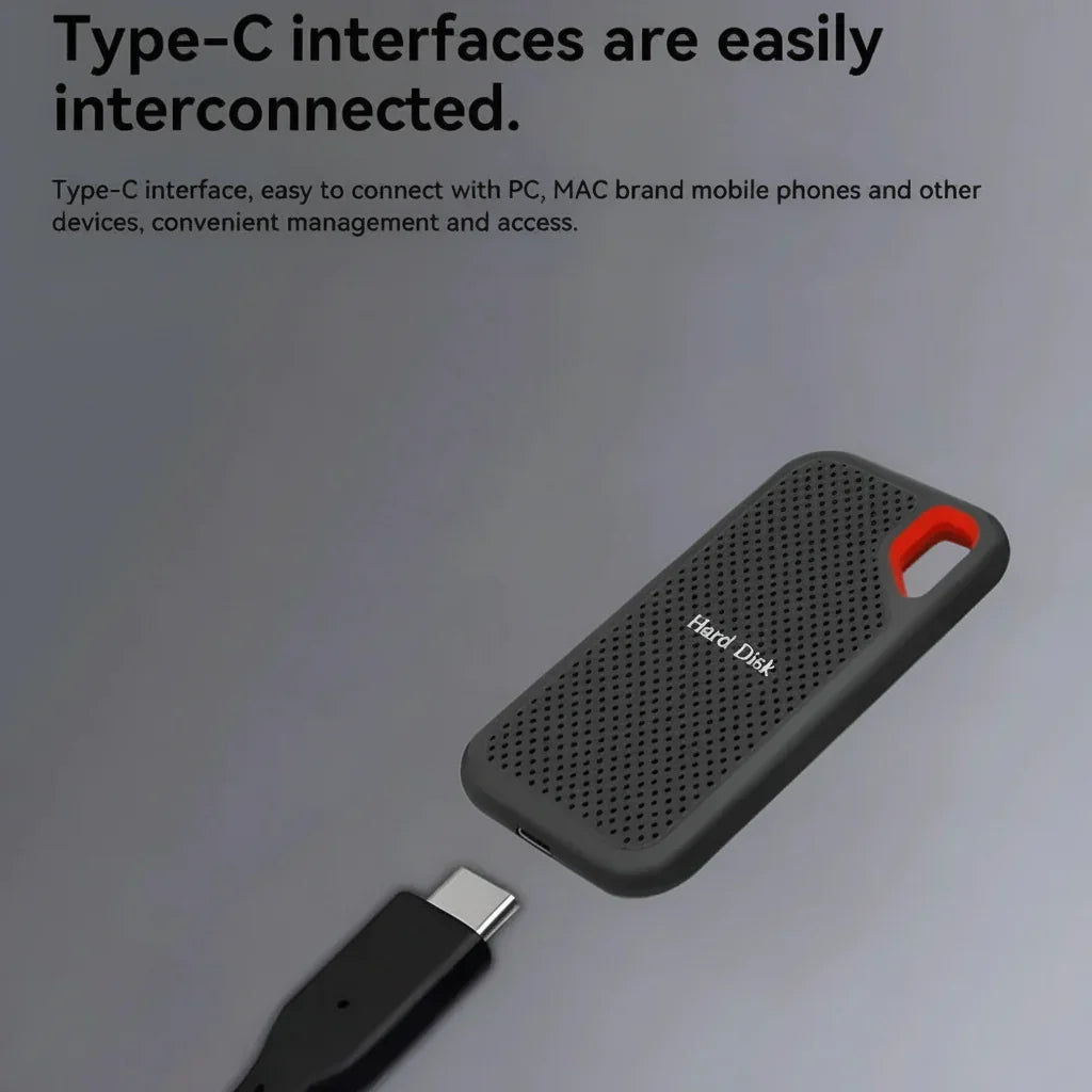 Portable SSD External Solid State Drive USB-C Slim Backup Storage — product view 7