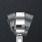 Handheld Shower Head Hose Filtered Self Cleaning Adjustable Metal Round — product view 14